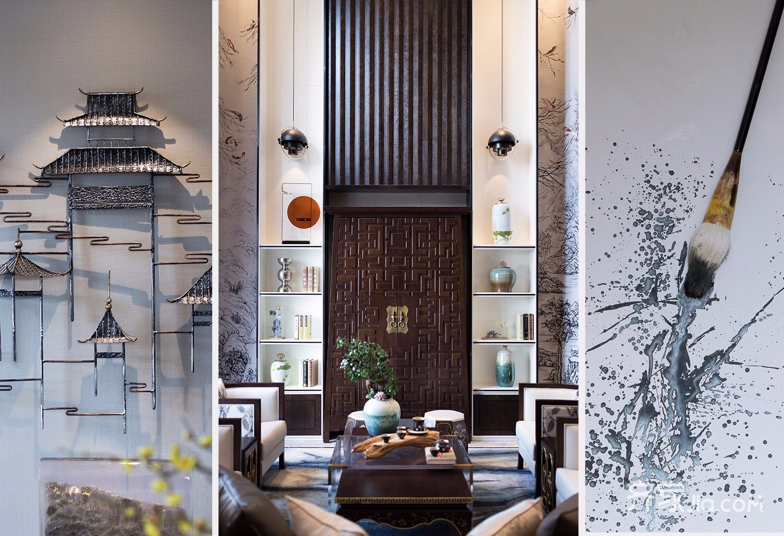新中式别墅客厅装修效果图