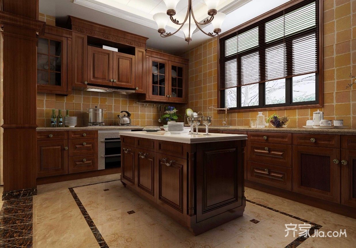 豪华欧式风格四居室厨房装修效果图