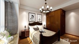 140平米美式风格卧室装修搭配图