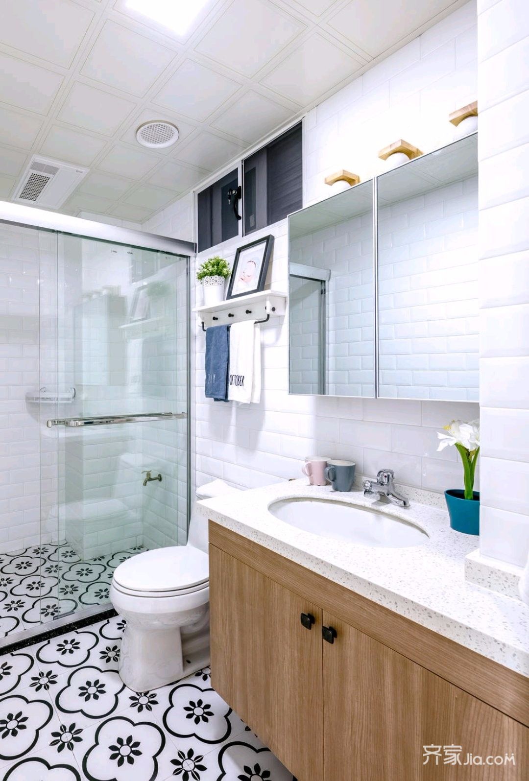 日式风格二居室卫生间装修设计效果图