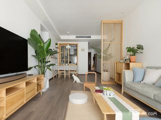 120㎡日式三居客厅装修设计效果图
