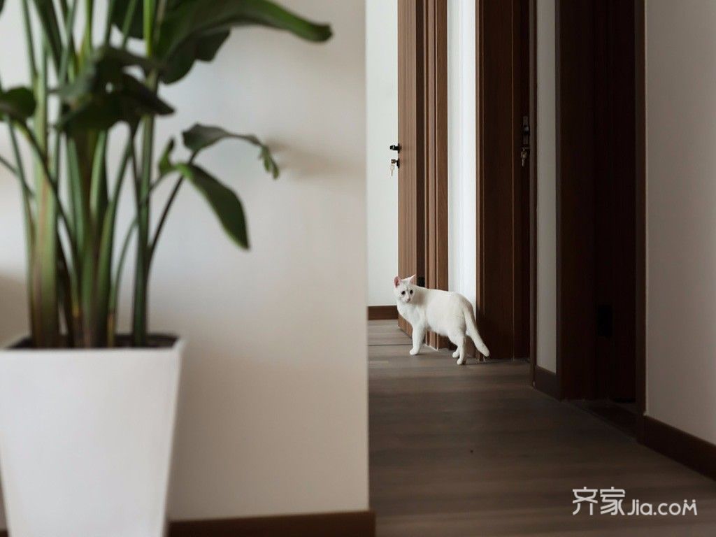 120㎡日式三居装修走廊图片
