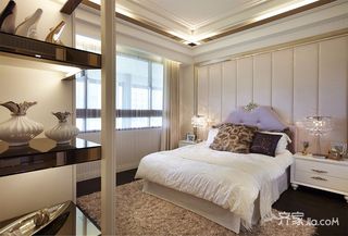 120平新古典三居装修卧室设计图
