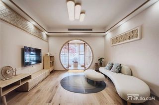 90㎡新中式三居客厅装修效果图