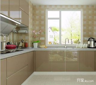 140㎡现代简约风格装修厨房设计图