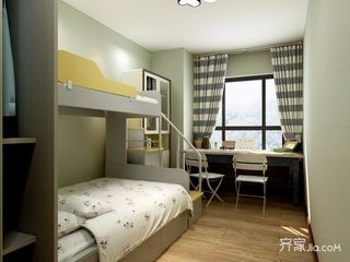 130平新中式三居室儿童房装修效果图