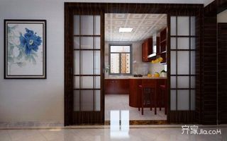 新中式二居室设计厨房欣赏图