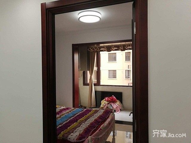 5-10万装修,四房装修,120平米装修,中式风格,卧室,门,褐色