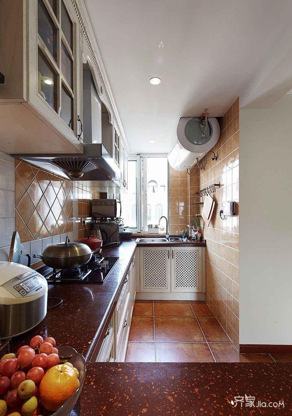 三居室美式风格装修厨房欣赏图