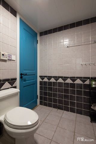 二居室混搭风格家卫生间装潢图