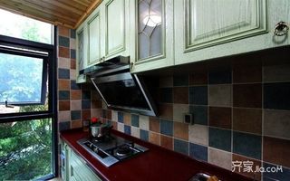120平米三居室装修厨房实景图