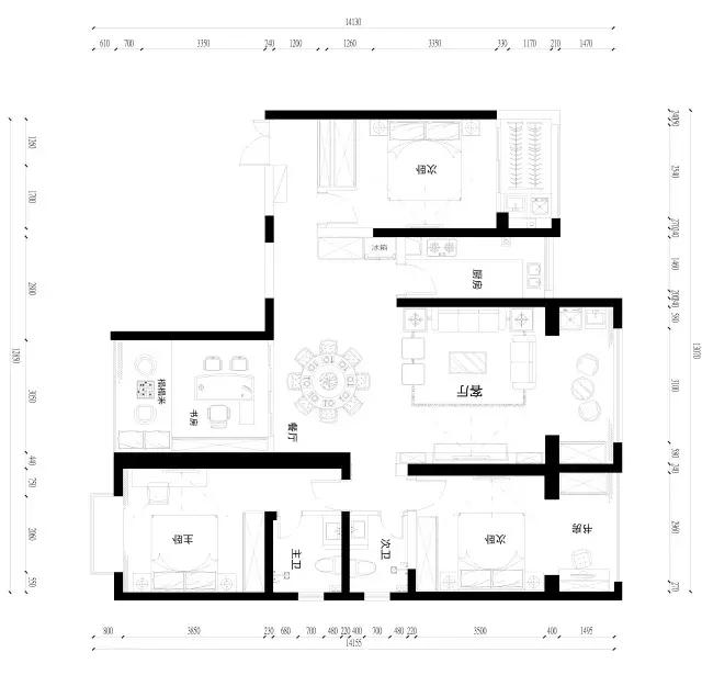 又一套装修完工作品，效果图VS实景图