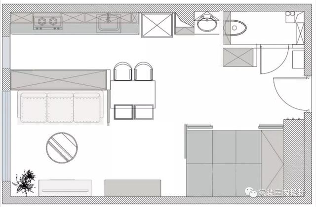 40m²一居改造，麻雀虽小、五脏俱全，1㎡都没被浪费