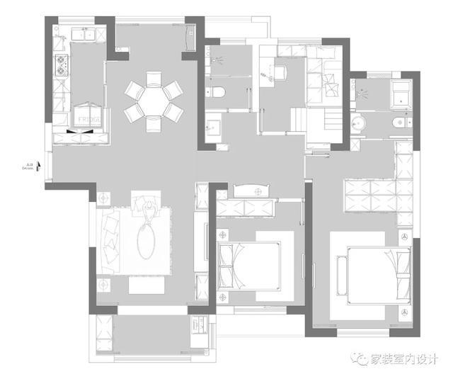 142m²美式风格三居，高贵典雅又自由不羁~