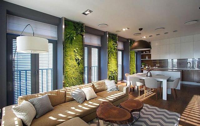 时髦家居设计，在公寓里打造绿植墙