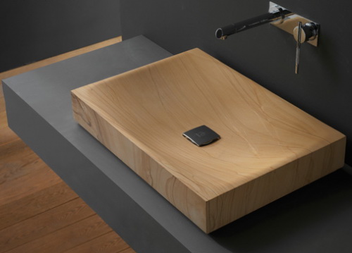 极具创意的木质盥洗槽 3930475