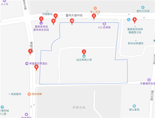 凤台西城公馆地图图片