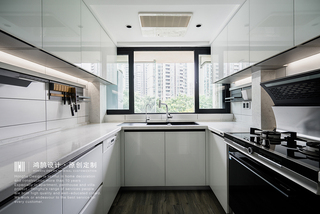 三居室现代风格家厨房构造图