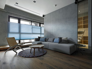 158平现代简约三居装修沙发背景墙效果图