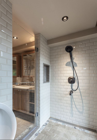 89㎡美式风格二居装修淋浴房设计图