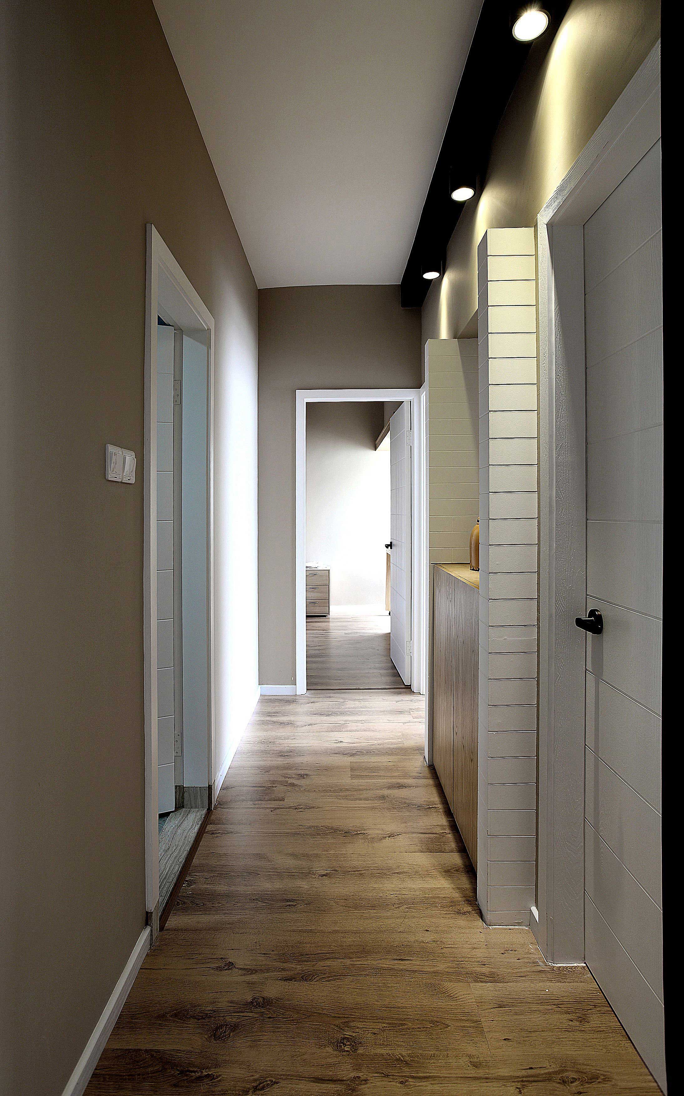 85平北欧风格两居装修走廊设计图