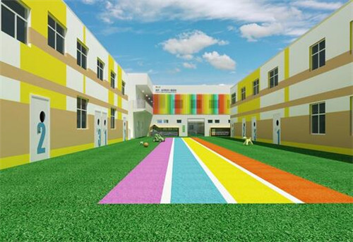幼儿园教学楼外墙颜色图片
