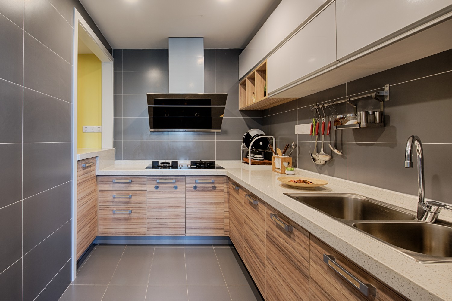 装修效果图_现代简约案例装修案例效果图-齐家典尚装修