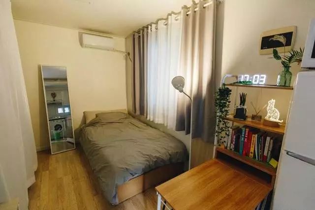 10㎡单间连床都没有只能睡地板改造后变身高档单身公寓