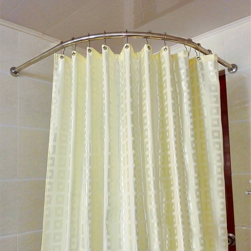 伸缩浴帘杆安装方法