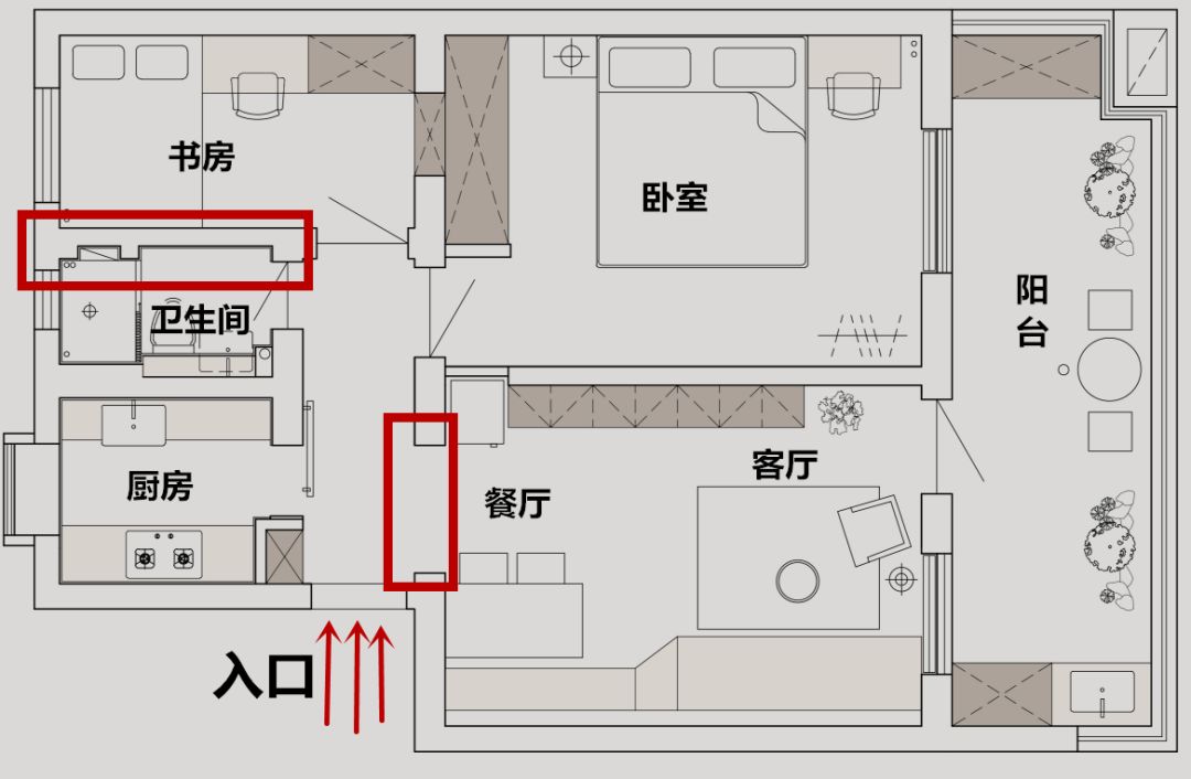 本來就是一套老房,被屋主買下之後進行了改造設計,最終的成果還是非常