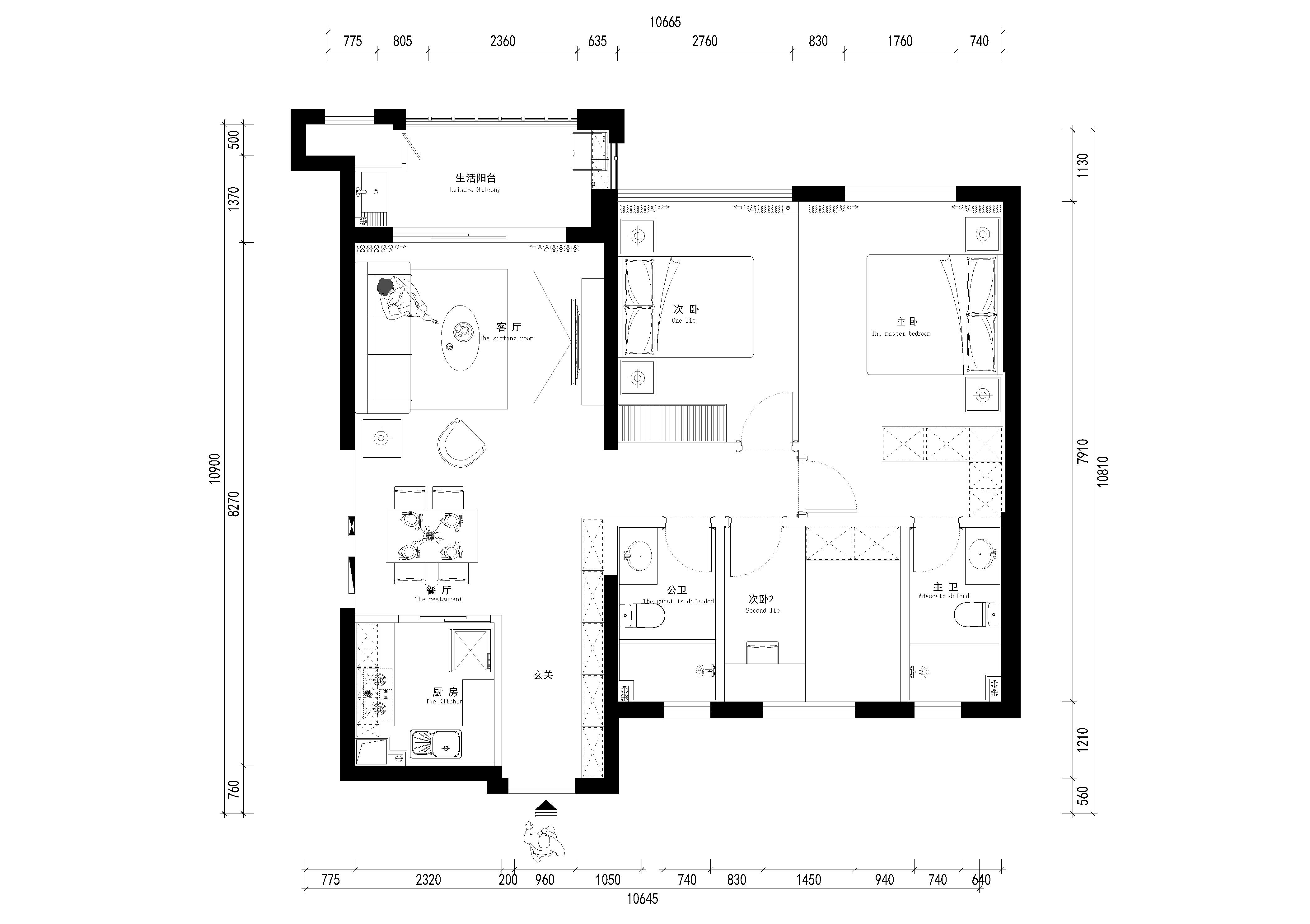 15万100平米现代三房装修效果图,100平现代简约风婚房装修案例效果图