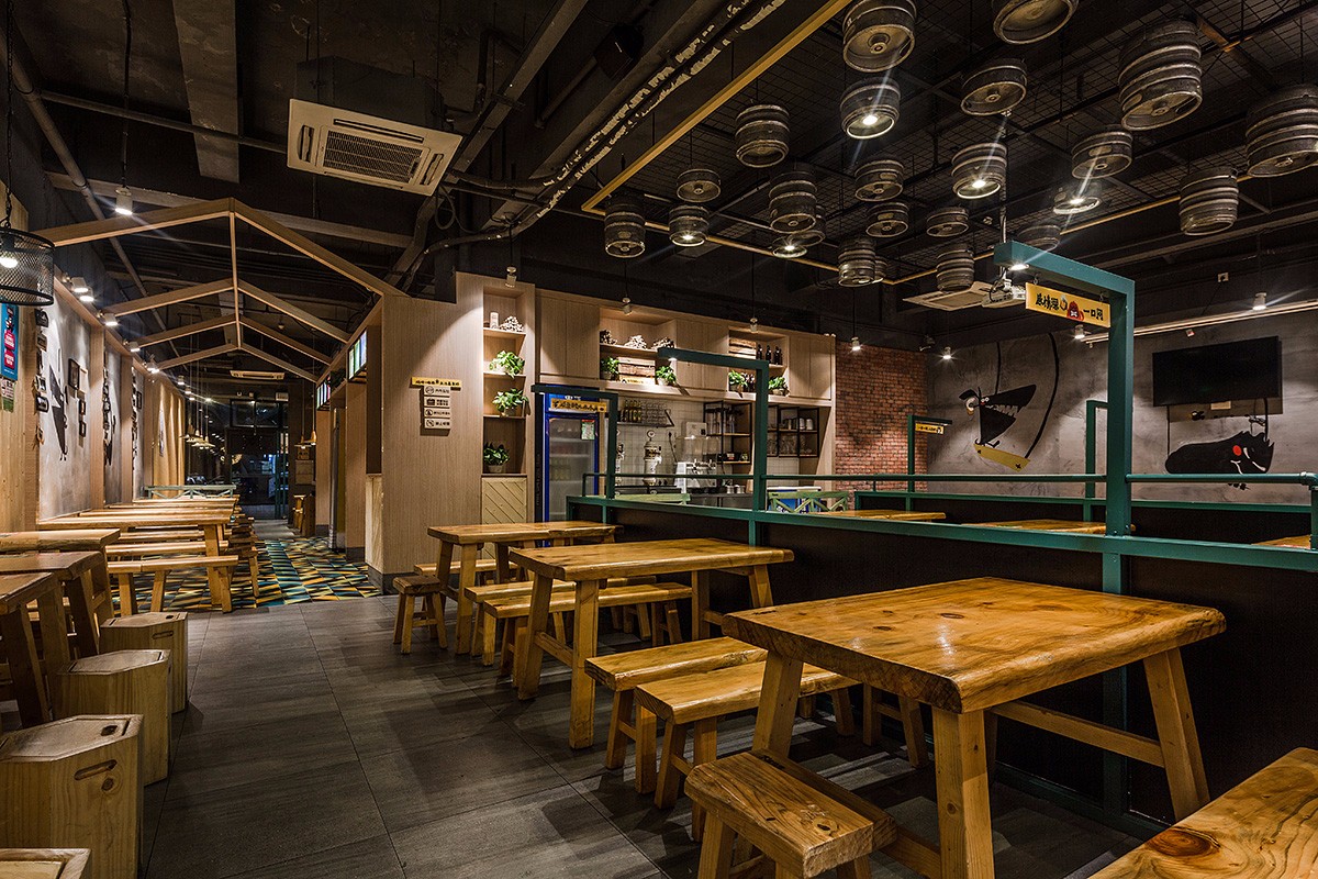 木屋烧烤店装修设计图