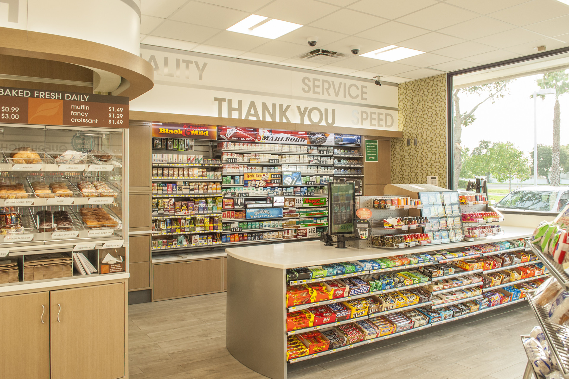 便利店收银台装修设计图