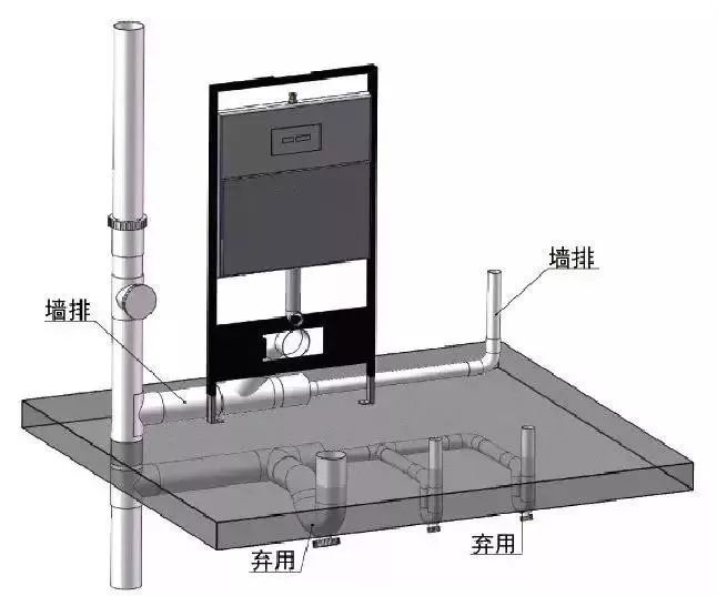 墙排马桶排水管安装图图片