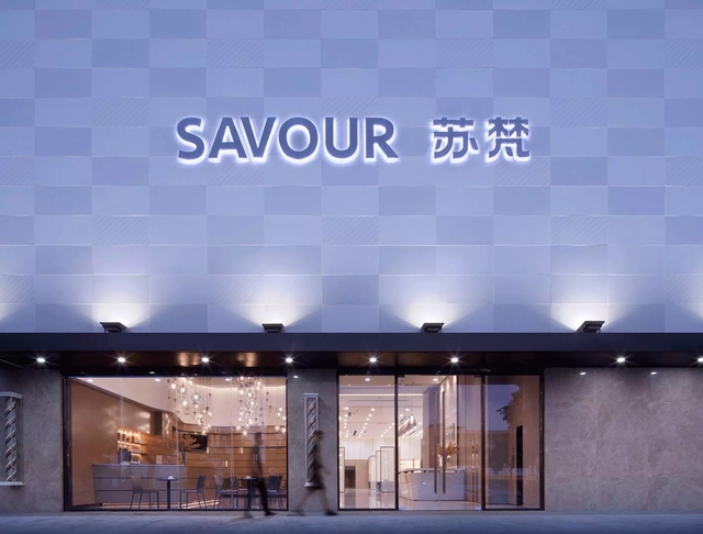 理发店门头装修效果图片1/5