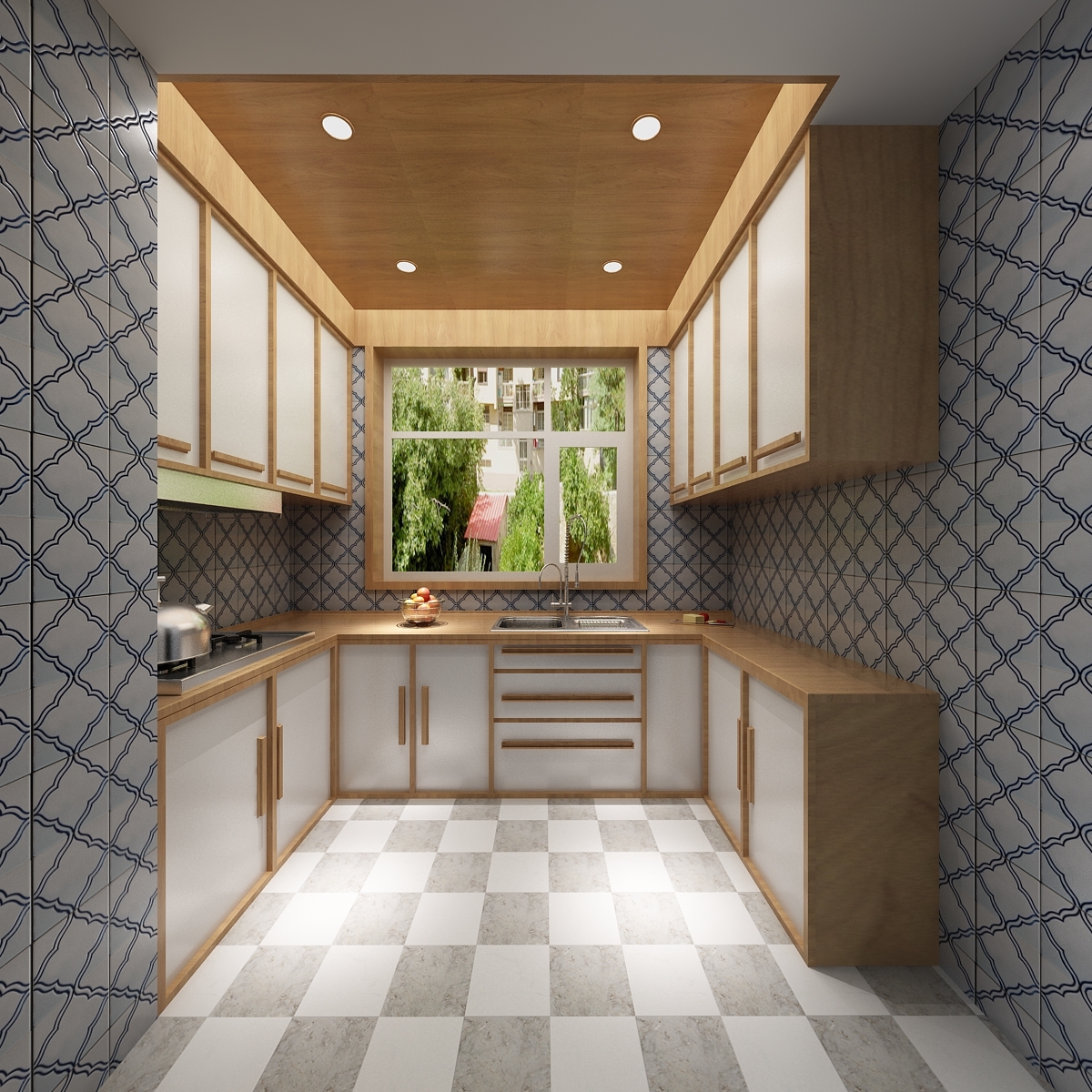 75平米日式风格厨房装修效果图
