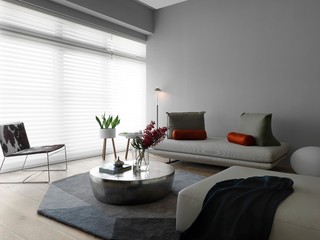 170平现代三居室沙发背景墙装修效果图