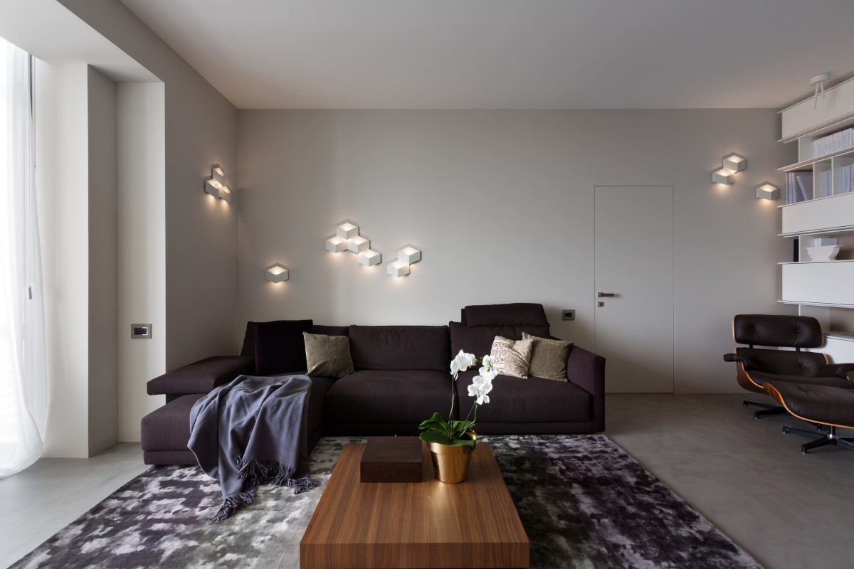 时尚现代公寓沙发背景墙装修效果图