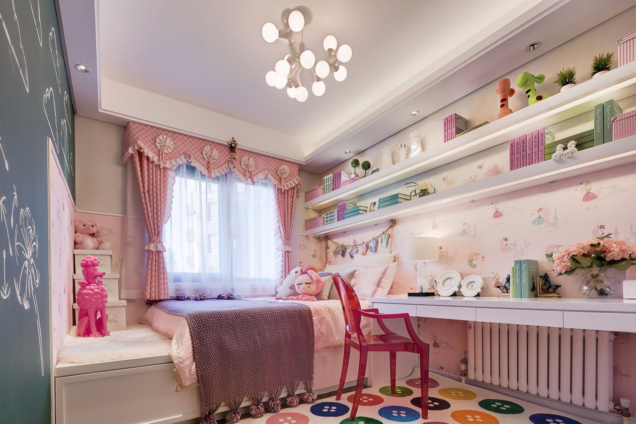 120平现代简约风格儿童房装修设计图