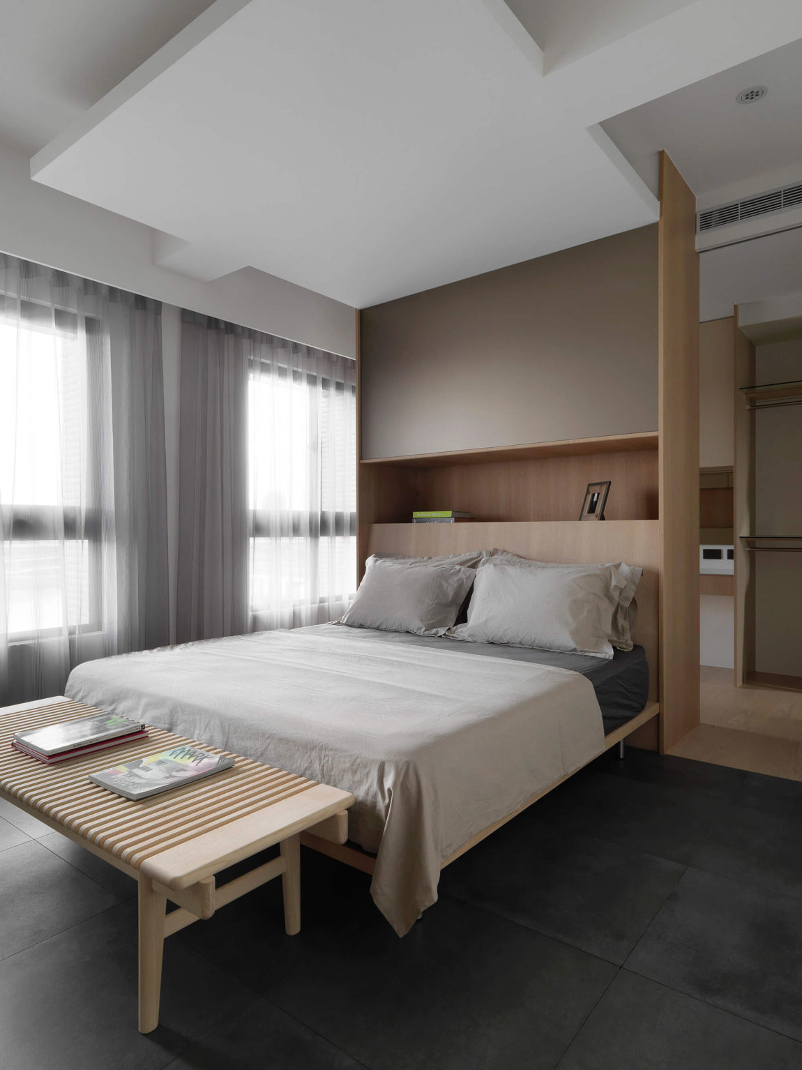 现代公寓卧室装修设计效果图