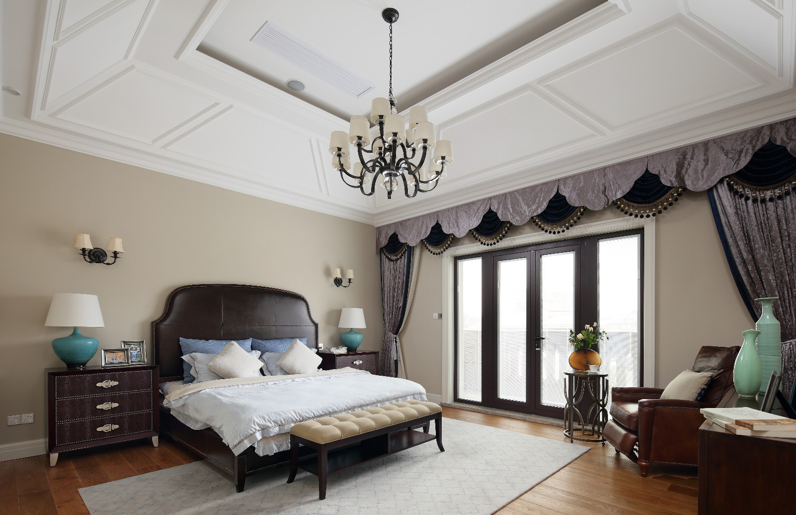 美式风格别墅卧室装修效果图