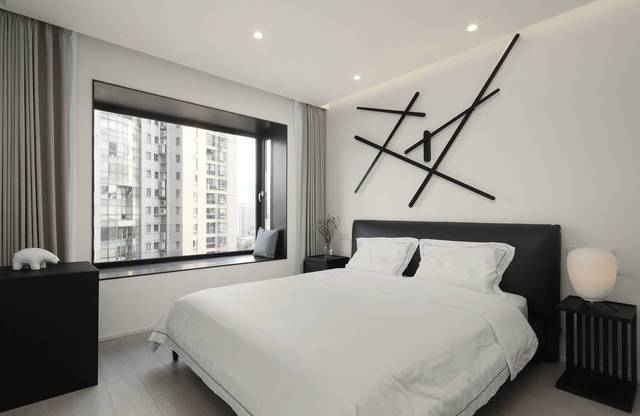 110㎡极简风格卧室装修效果图
