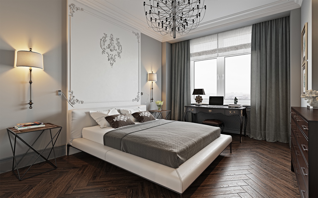 法式新古典风格卧室装修效果图