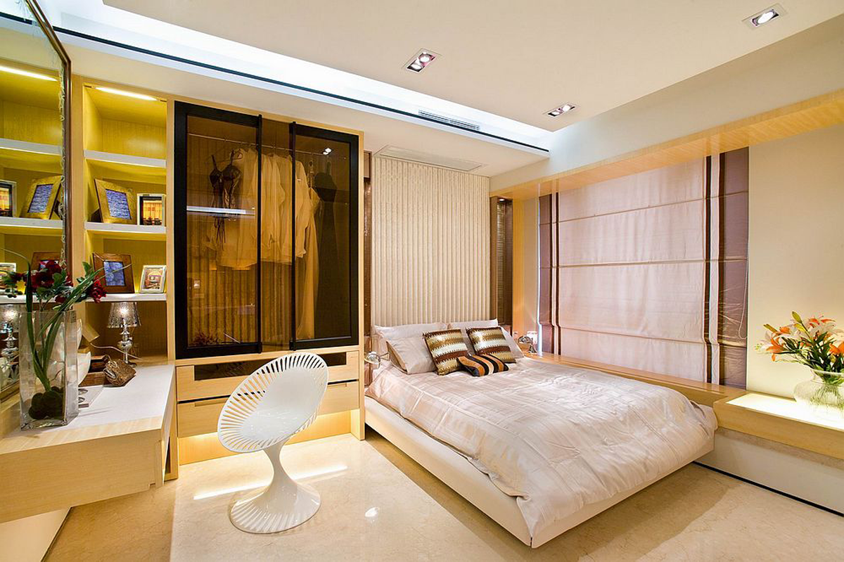 现代简约风格样板房卧室装修设计图
