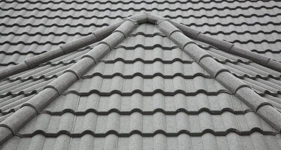 灰色彩钢瓦房顶效果图图片