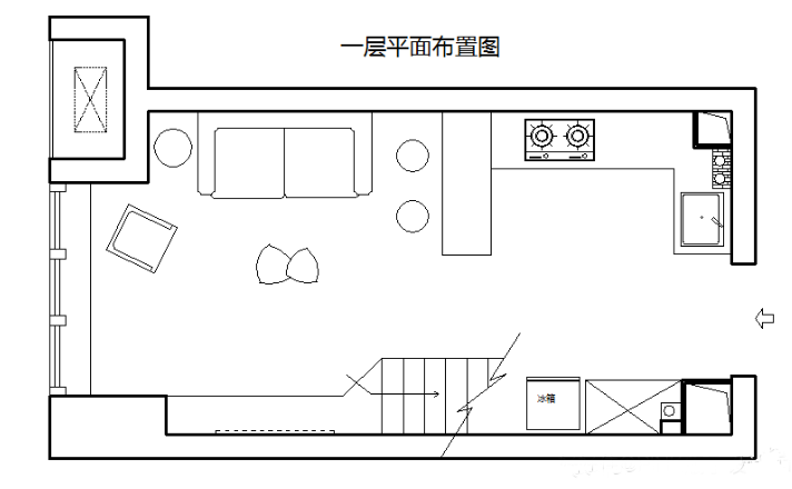 25m迷你loft单身公寓,黑白灰 原木设计,简约又有格调!