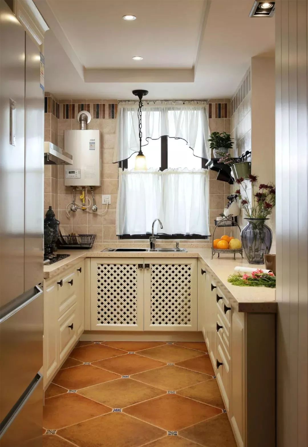 煤气罐不锈钢厨房置物架高低组合架落地式中式家用简易灶台免打孔-淘宝网