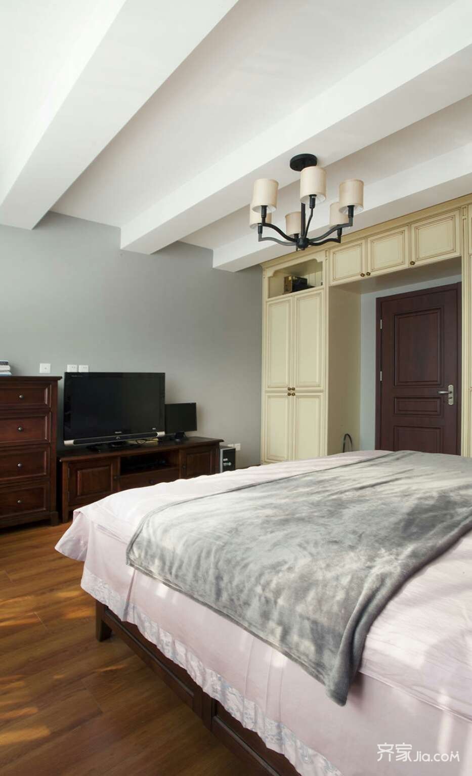 120美式三房装修效果图,空间密码装修案例效果图-齐家网