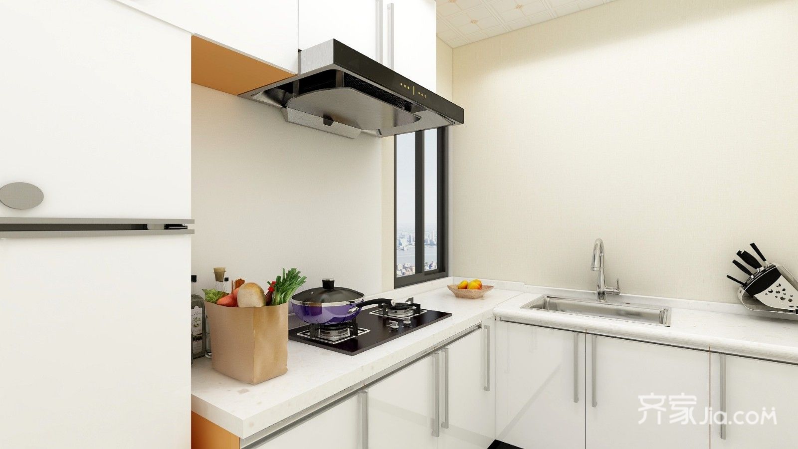 嵌入式冰箱厨房更加整洁.