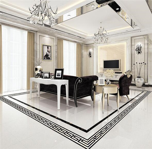 客厅地砖一圈黑地砖叫什么